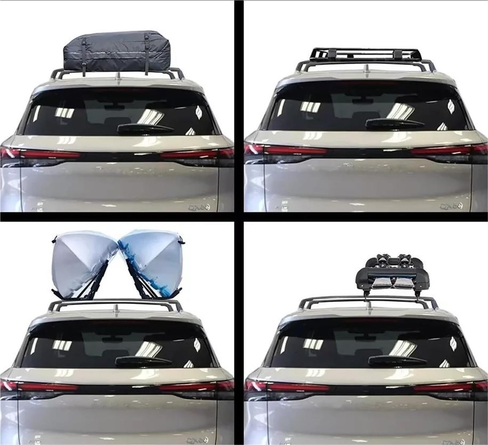Portapacchi Auto Per Infiniti QX60 2022-2025 Barre Trasversali Portapacchi Accessori In Lega Di Alluminio(Argento)
