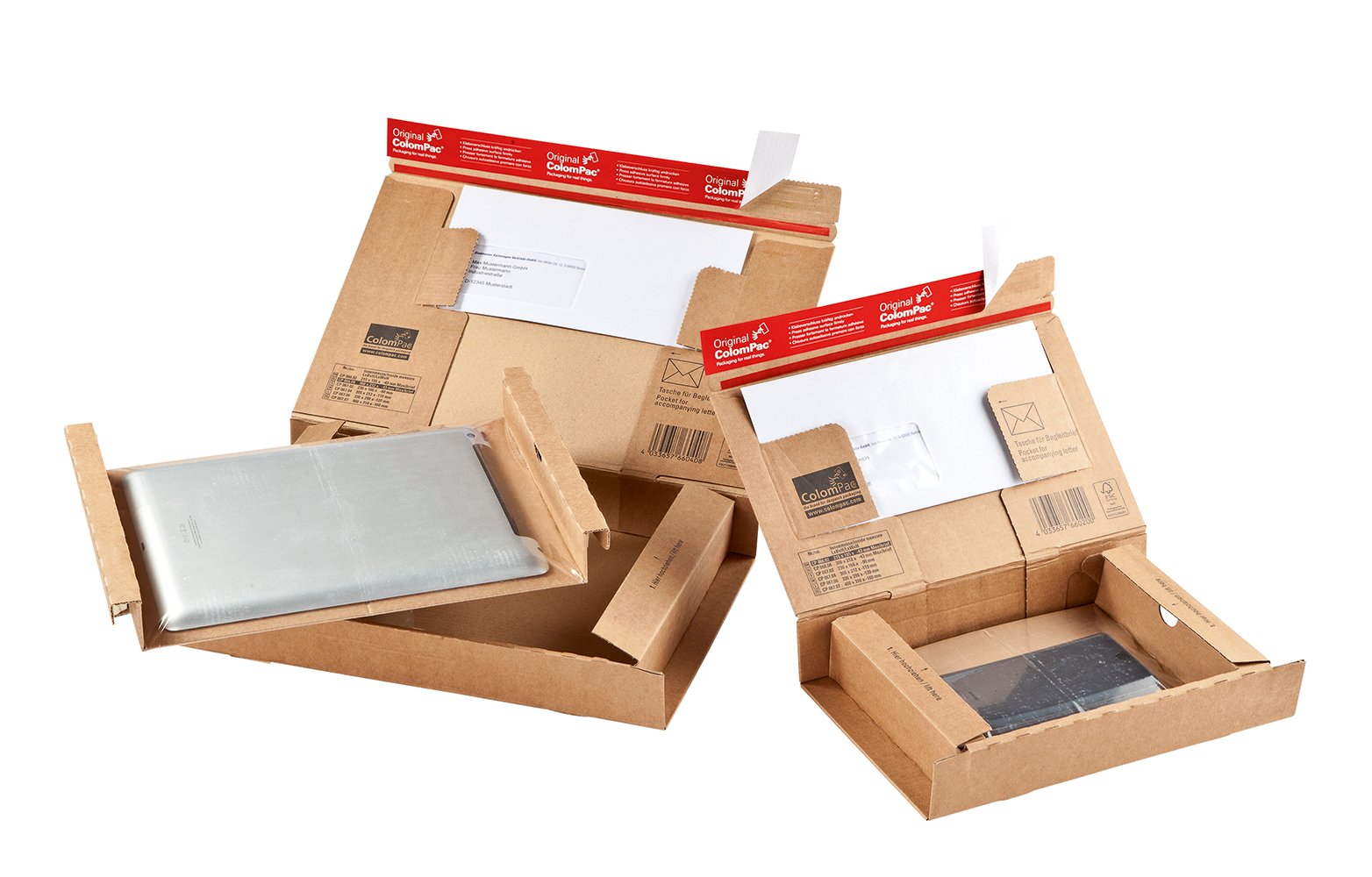 ColomPac CP066.04 Paket Versandkarton aus Wellpappe, 300 x 212 x 43 mm, braun, 20er Pack
