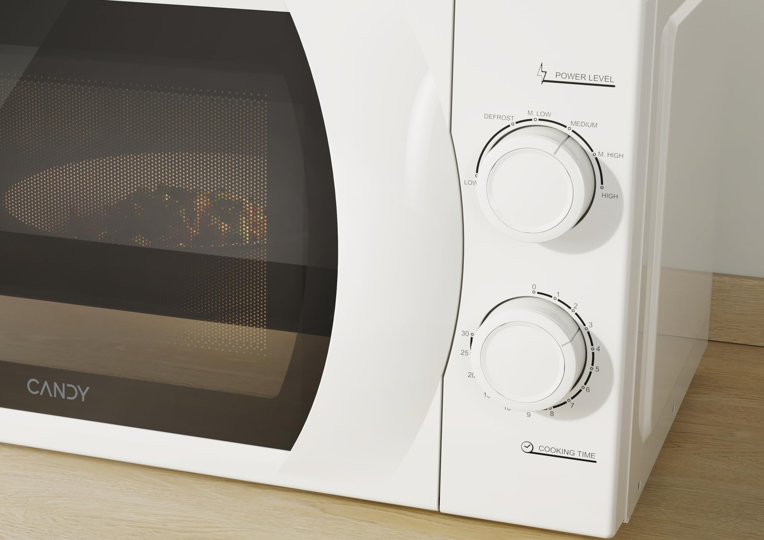 Candy CMW2070M Micro-ondes solo blanc 20 l, 700 W, 6 niveaux de puissance