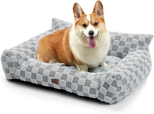 Miniatura 19 de Cama para gatos, sofá para cachorros y gatitos, sofá esponjoso para mascotas, sofá cama pequeño para perros, sofá de apoyo para gatos de interior,