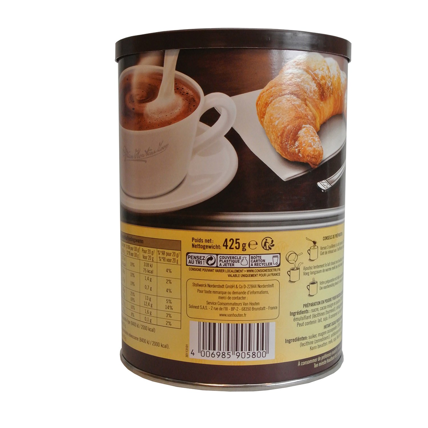 Van Houten Chocolat Façon Bistro Boîte Familiale, 425g