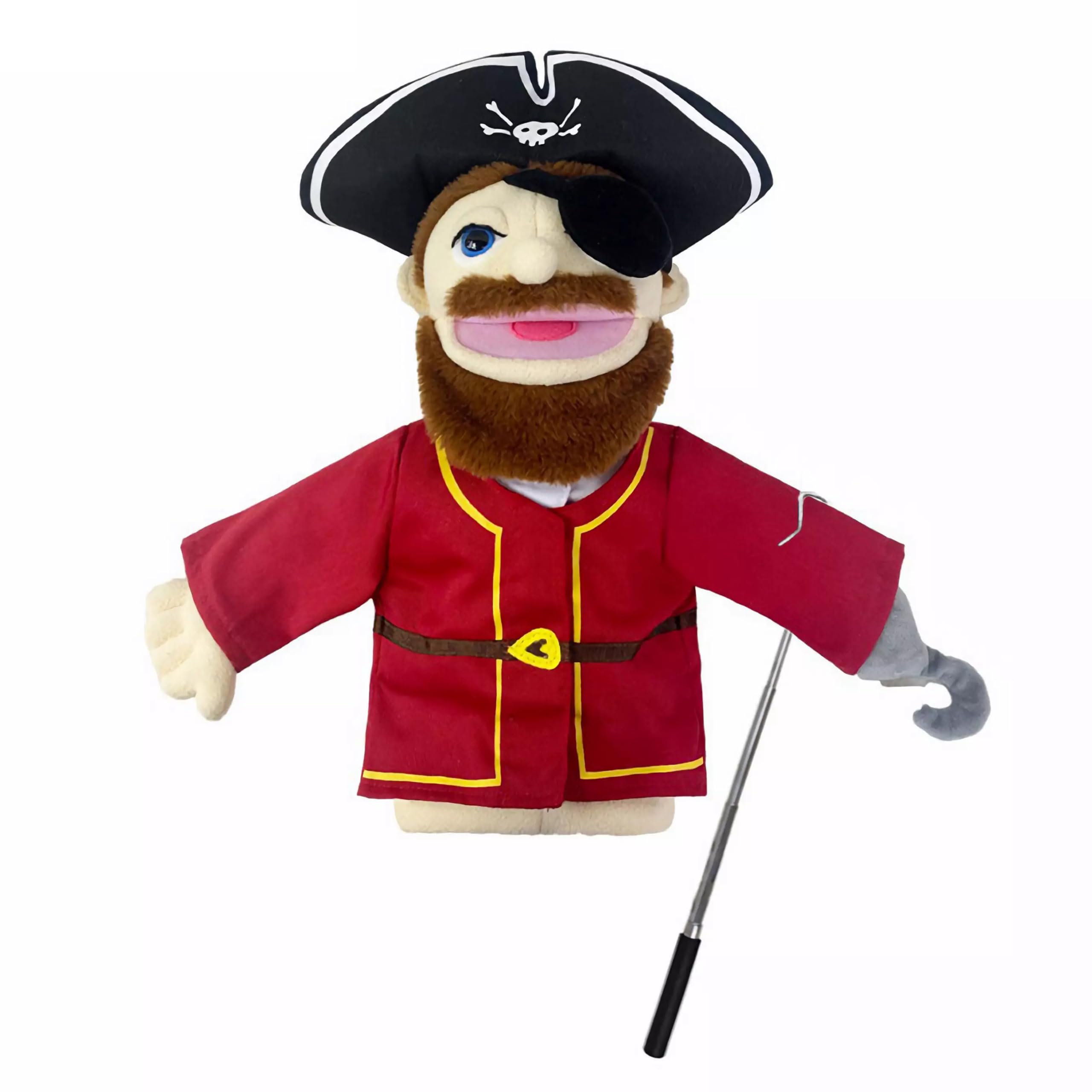 Burattini teatrali per bambini,include insegnante,poliziotto,pirata,detective,ecc.con bocche aperte mobili,perfetti per raccontare storie,insegnare,regali per festival,1 pezzo con joystick