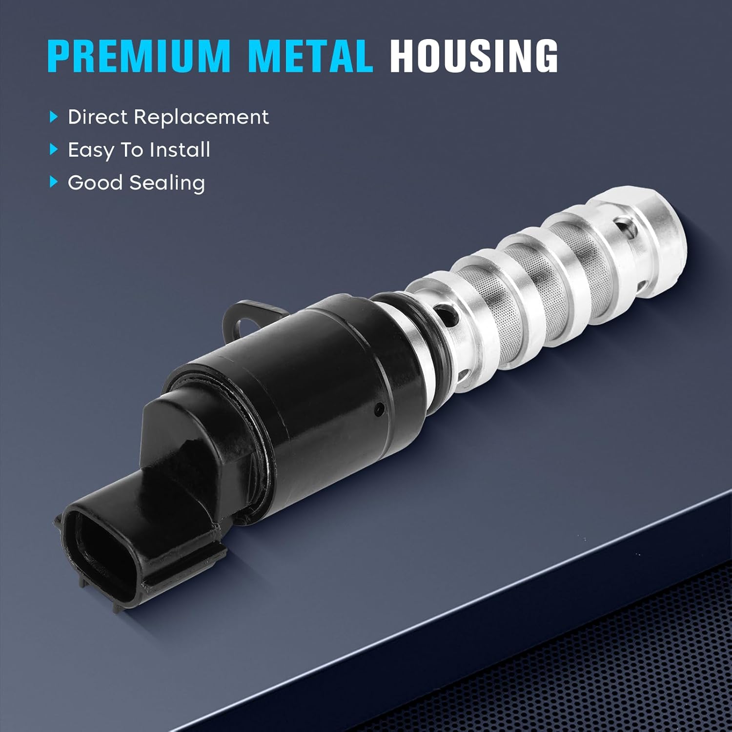 2-PC Engine Oil Control VVT Valve Variable Valve Timing Solenoid Fit for Hyundai & Kia Models - Accent/Sonata/Tucson/Veloster/Forte Koup/ Forte5/ Rio/Soul - L4 1.6L,Replace for 243552B700, TS1114