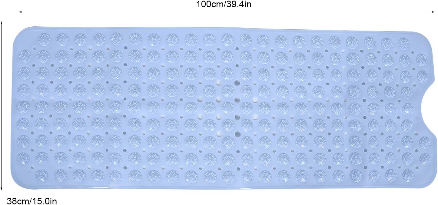 Bath Shower Safety Mats, Suction Cup NonSlip Bathroom Mat, Safety Shower Bath Mat Massage Pad, Bath Tub Shower Mat for Bathroom