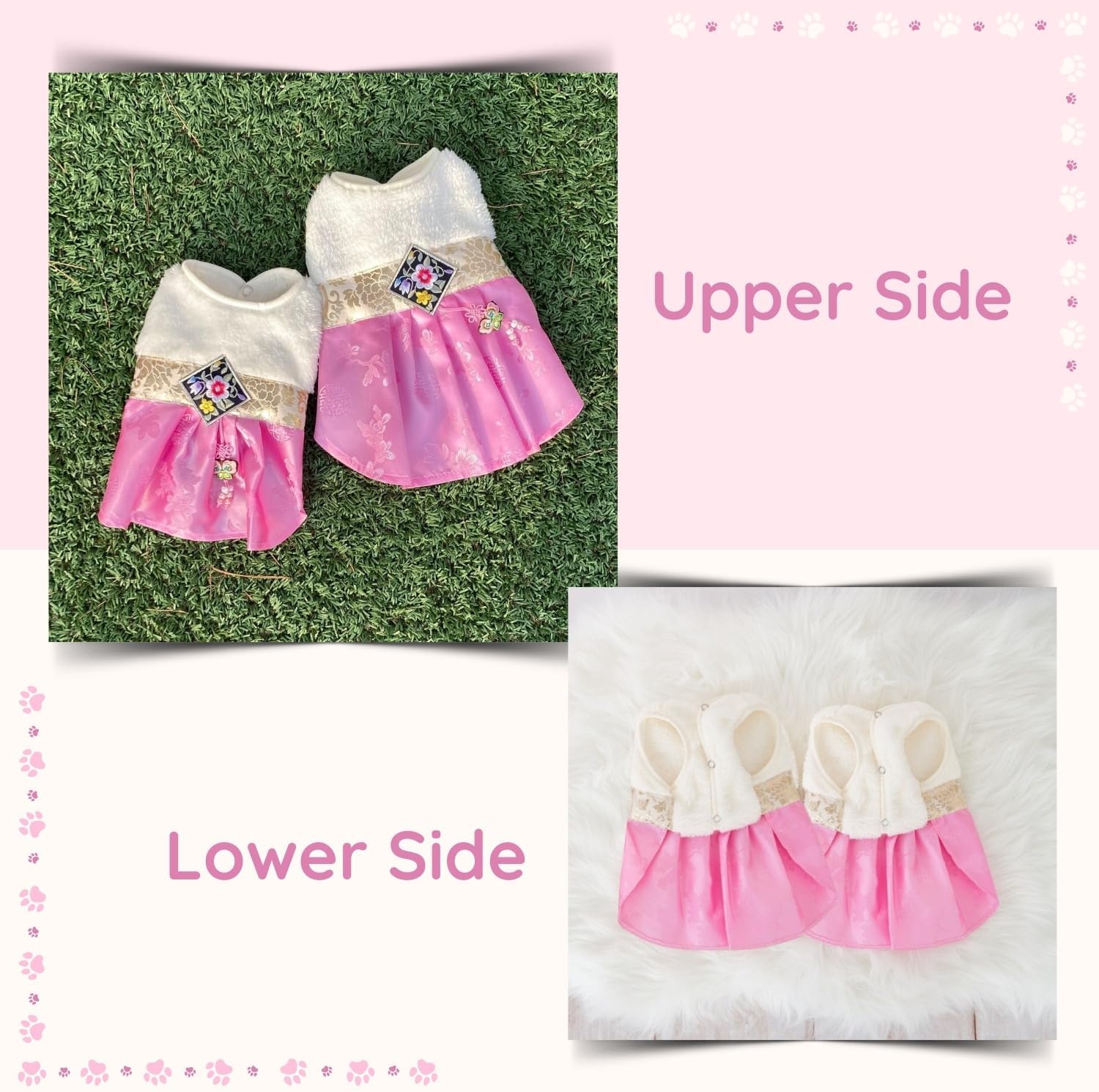 SSONGBYPET Traditional Korean Hanbok for Dogs - Elegant & Timeless Pet Clothing - Showcasing Stylish K-Fashion Design, Ideal for Special Events - Available in Sizes (S-2XL) - XL Size