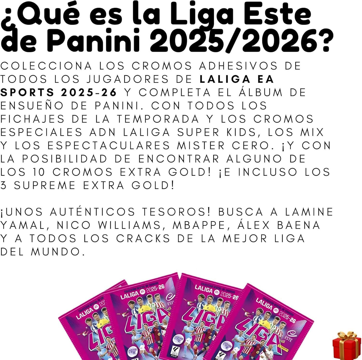 Panini Cromos Liga Este 25/26 - Packs con Diferentes Versiones del Producto y Regalo de Cajita para Cromos Surtidos - Cartas de Futbol (No Adrenalyn ni Eurocopa) (Album+24)