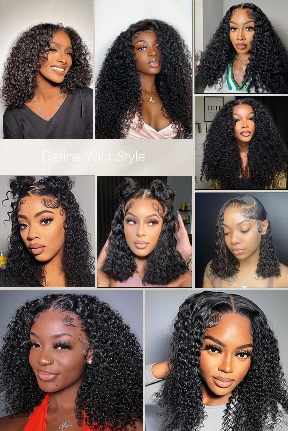 Amazon.com : Worldnewhair Curly Wig Human Hair 24 Inch 13x4  display picture 3