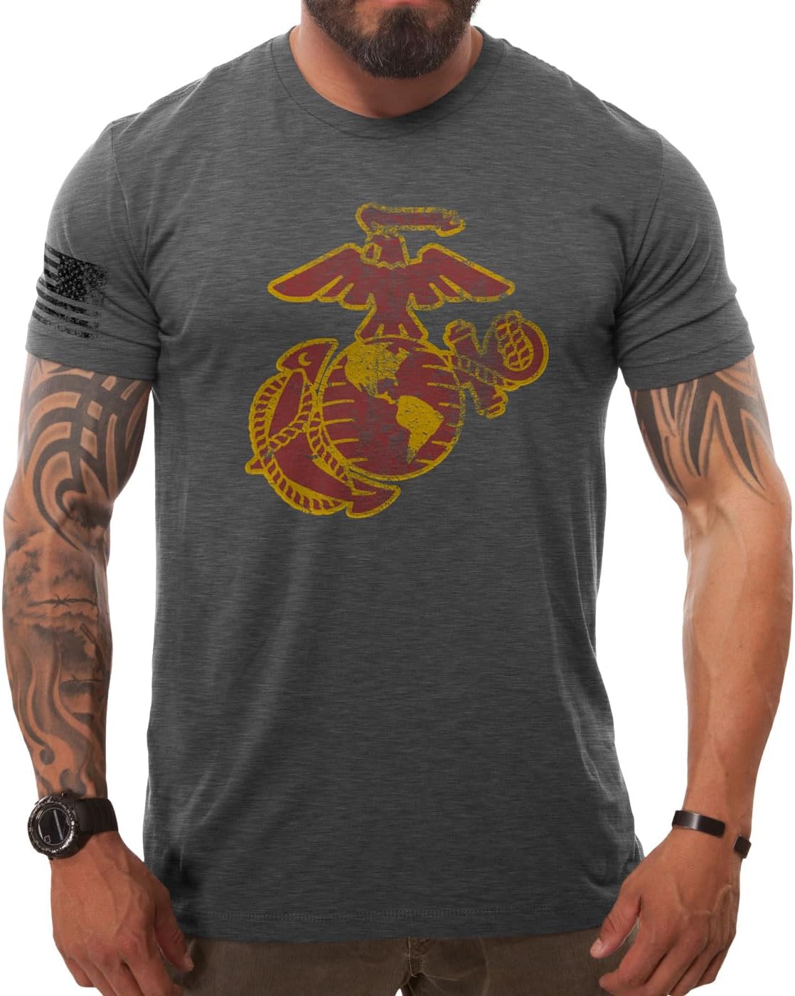 7.62 Design USMC Eagle Globe & Anchor Men's T-Shirt - Image 2