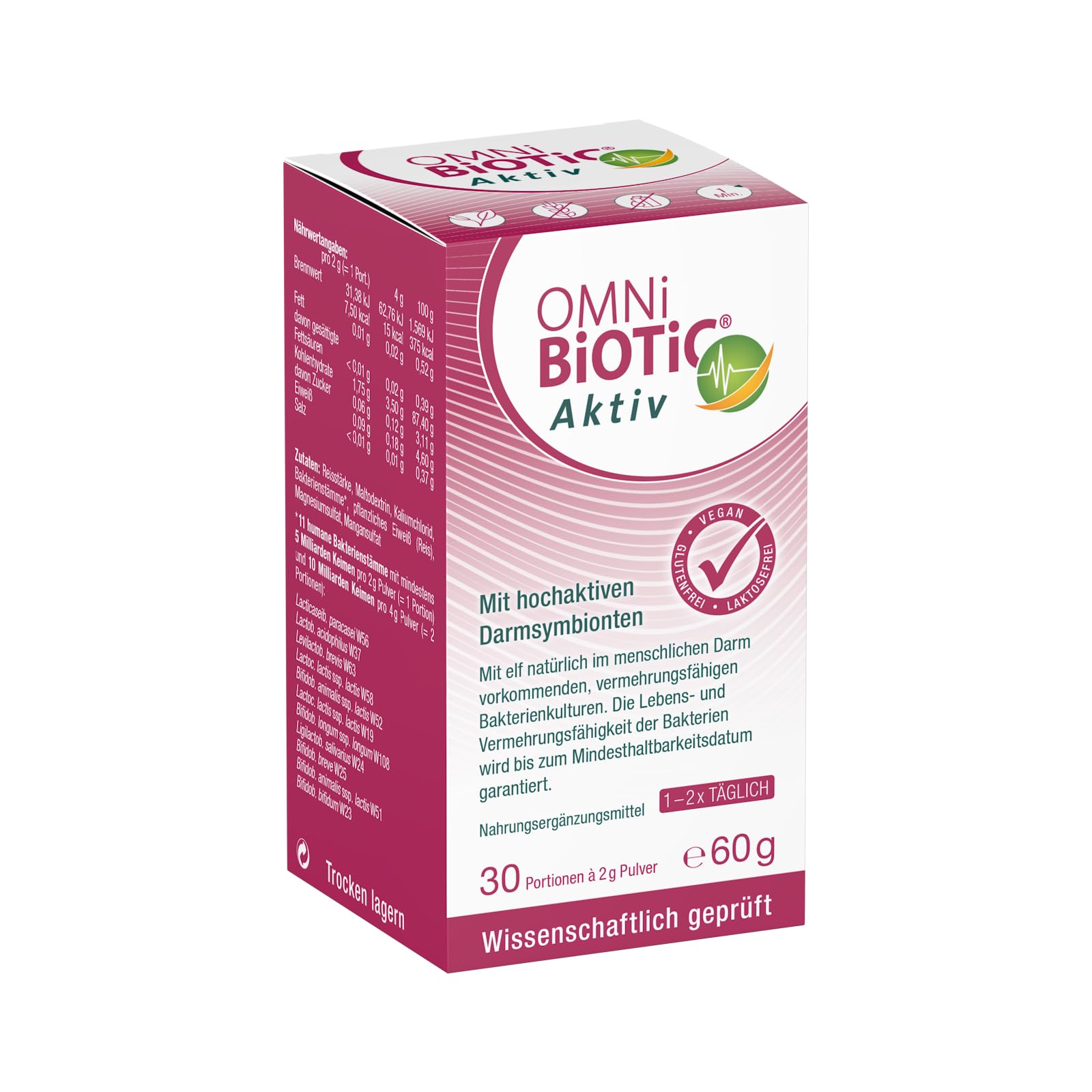OMNi BiOTiC Aktiv – Darmflora-Pulver, 30 Portionen