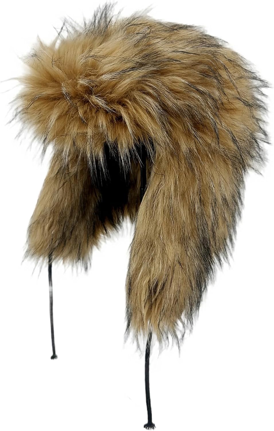 Peicees Faux Fur Russian Hat, Soft Ushanka Warm Winter Trapper Hat with Earmuffs for Men and Women