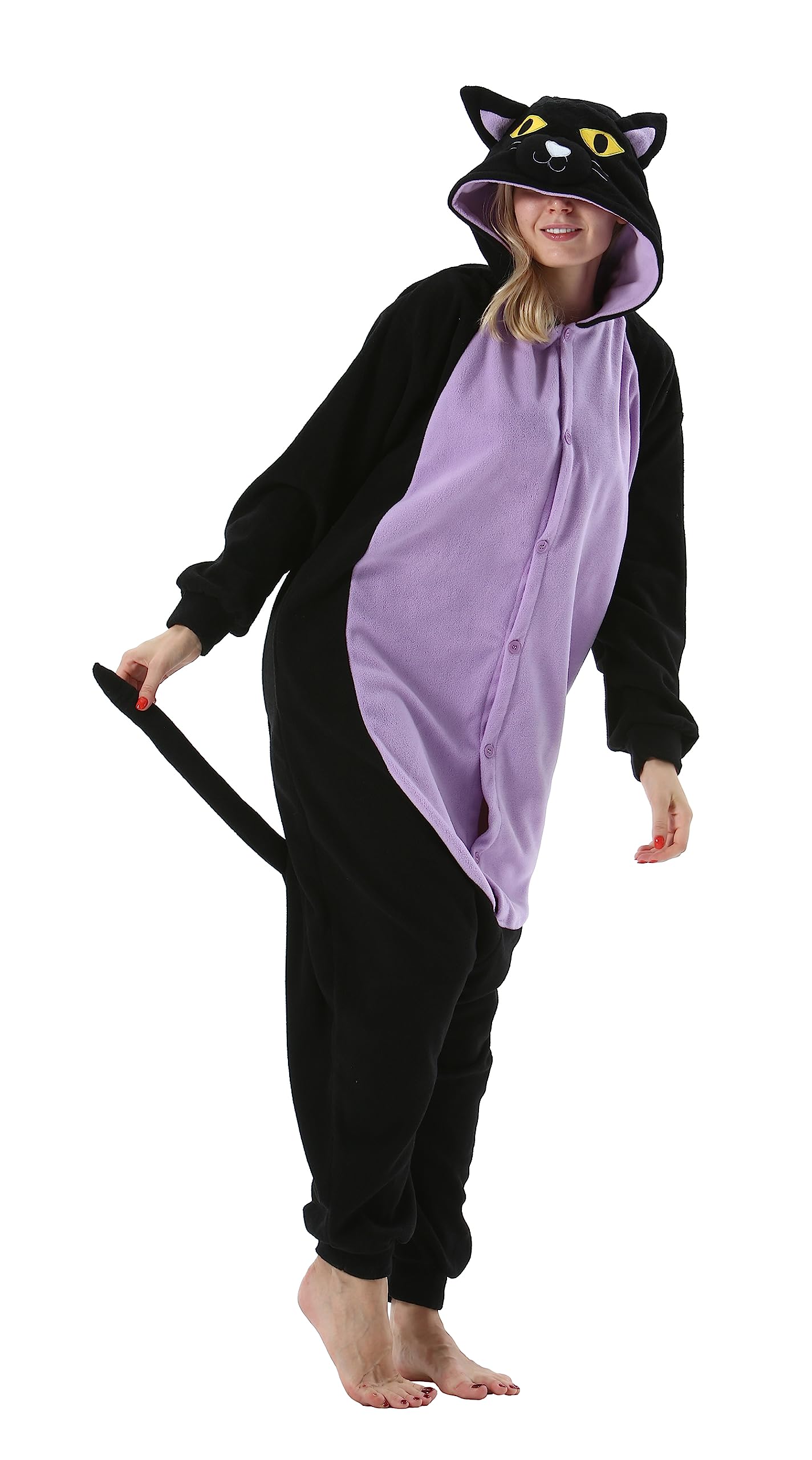 SimZoo Adulto Disfraz Pijama Unisex Pijama Kigurumi Onesie para Carnaval Halloween Cosplay Ropa de Dormir Traje de Disfraz para Navidad Festival Mujer y Hombre — view 10
