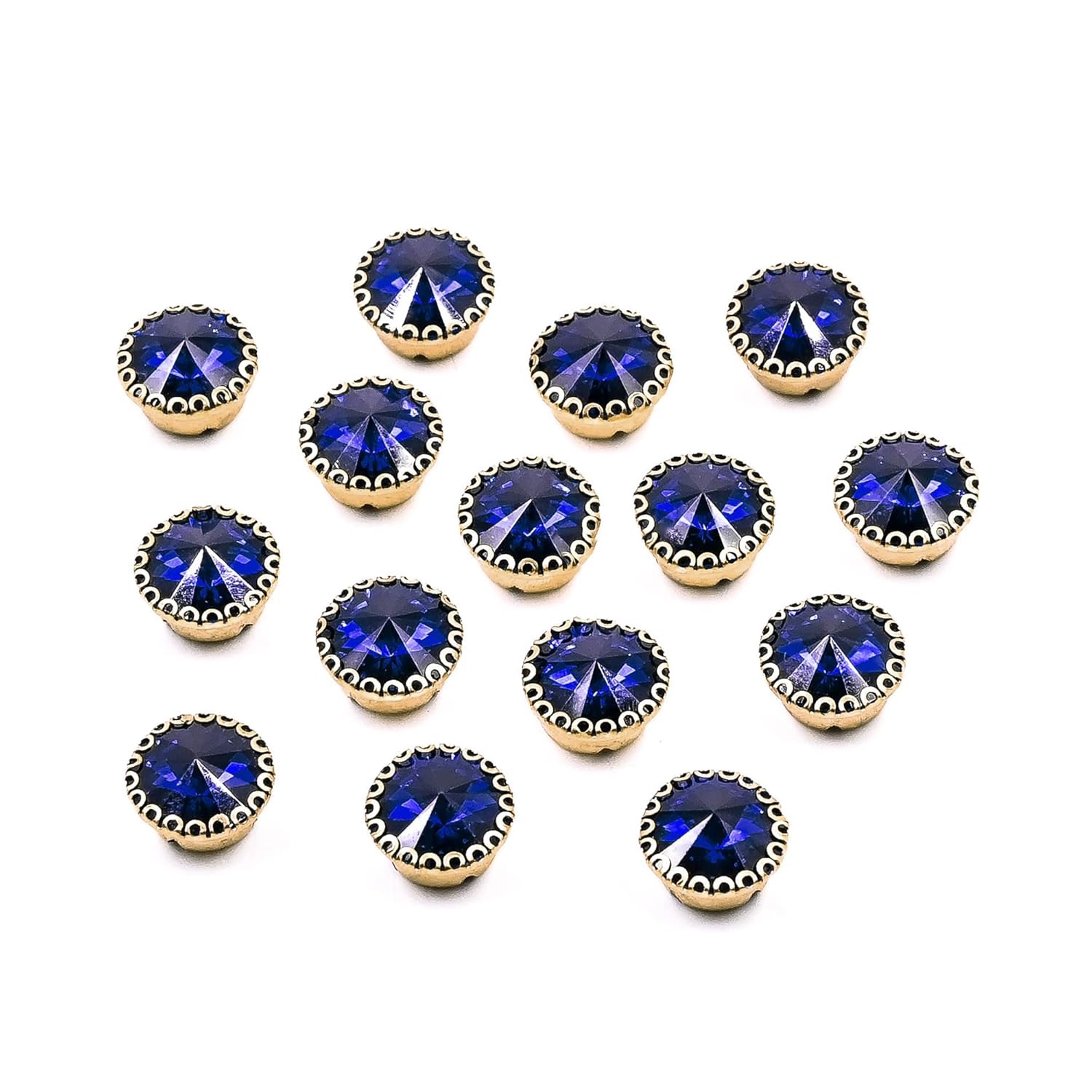 Embroiderymaterial Round Rivoli Chaton Montees Glass Rhinestones for ...