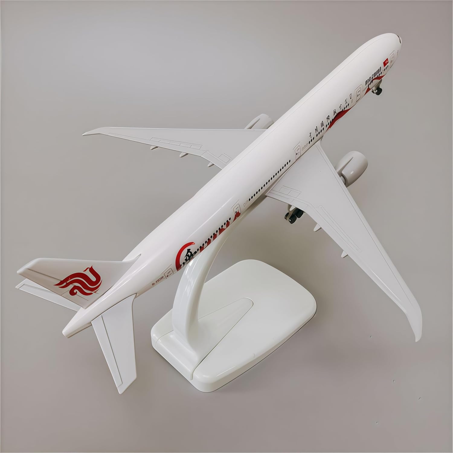 Air China 777 Diecast Model 1:300 Scale 20cm Alloy Red Crane Livery Aircraft for Collection Display Shelf Desk
