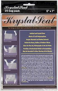Creative Mark Krystal Seal Archival Art and Photo Bags 25-Pack 5x7
