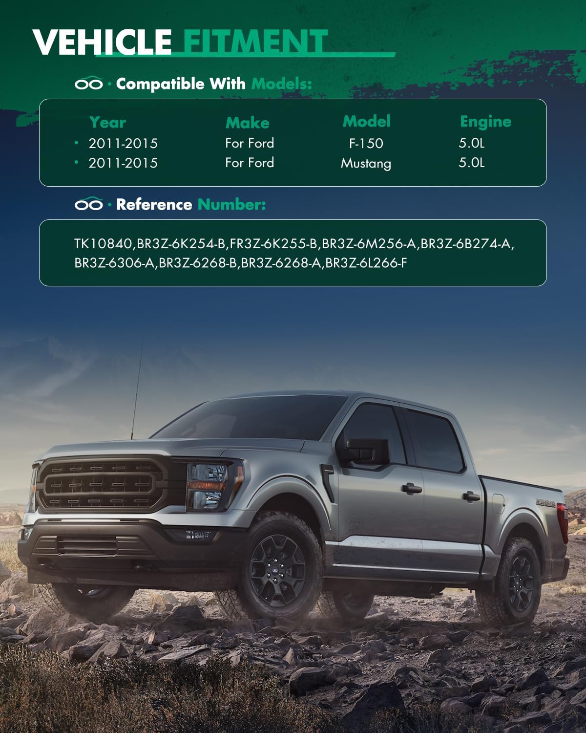 SCITOO Timing Chain Kit fits for 2011-2015 for Ford for F-150 for Mustang 5.0L