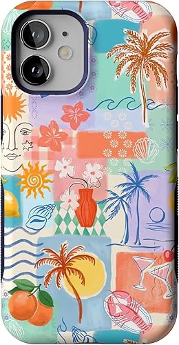 Miniatura 82 de Casely Funda para iPhone 12 Mini Pastel Garden Sunday Best Compatible con MagSafe Diseño protector audaz Pastel Garden Sunday Best,Todo lo