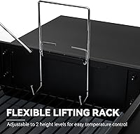 Vista 6 de Royal Gourmet CC1830S BBQ Charcoal Grill and Offset Smoker 823 Square Inch cooking surface, Outdoor for Camping Black