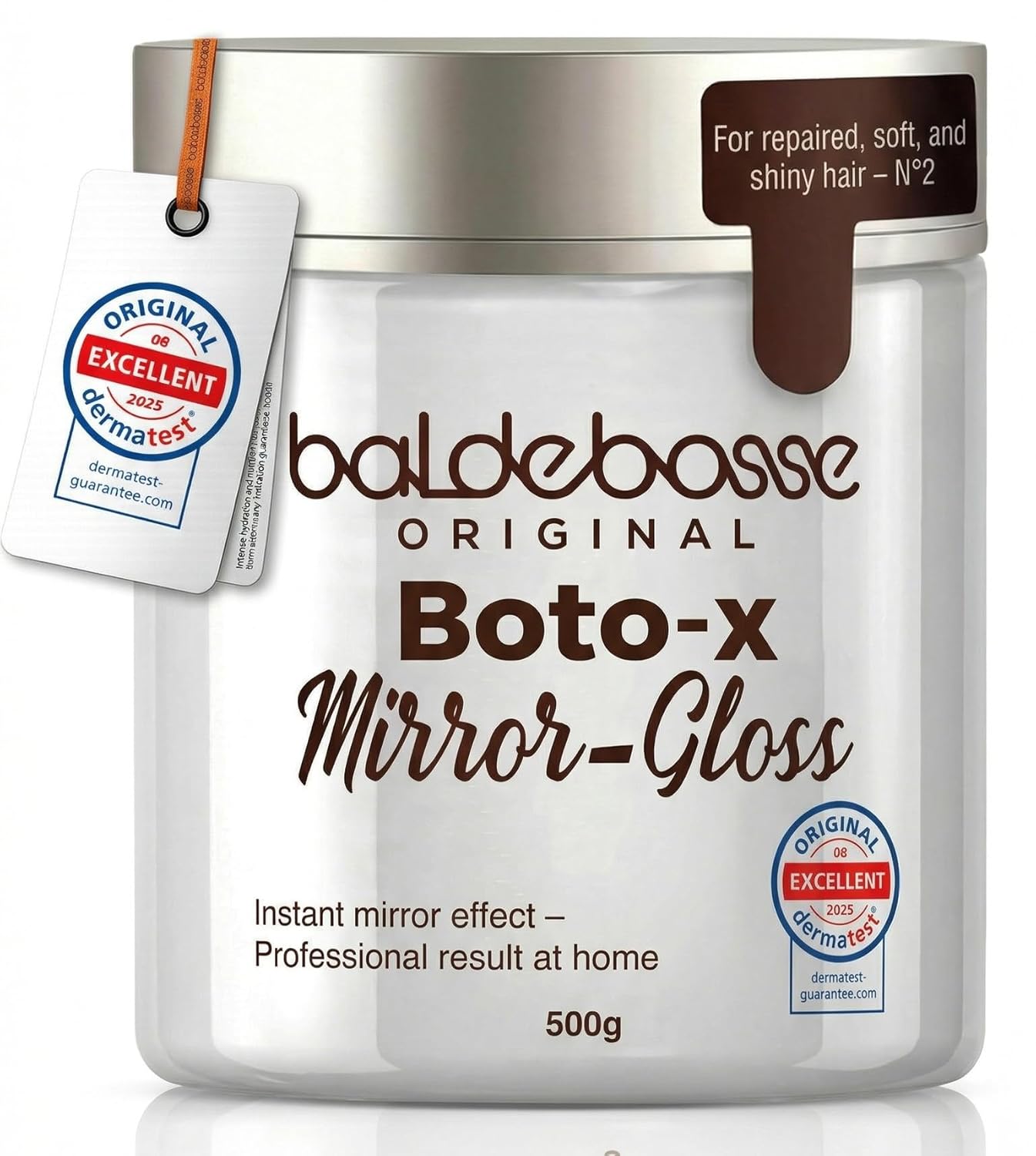 Mirror Gloss Hair Mask – Deep Conditioning Hair Mask for Dry & Damaged Hair – Hydrating Repair Treatment – Professional Shine & Smooth Finish