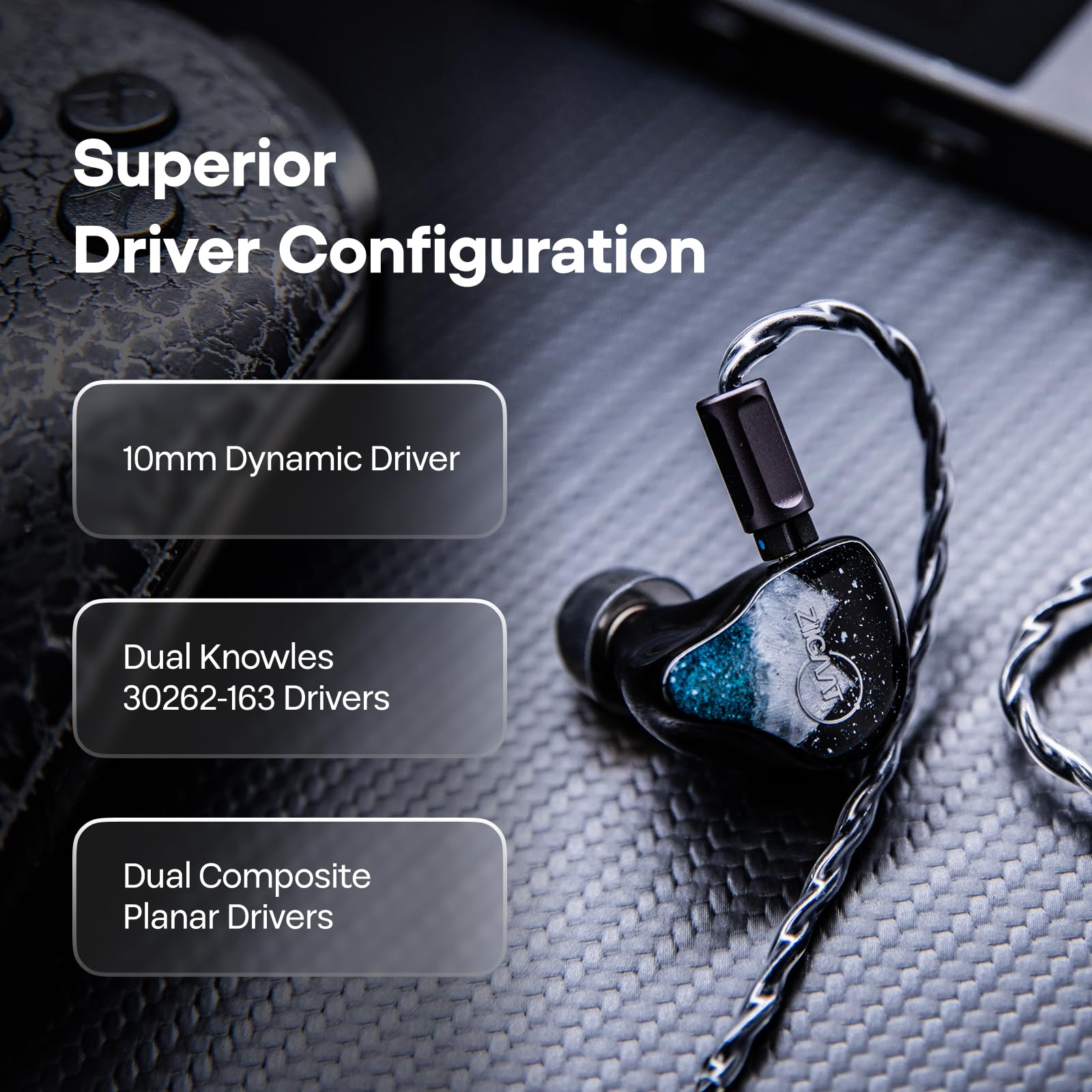Amazon.co.jp: Linsoul ZiiGaat Horizon in Ear Monitor 1DD+2BA+2