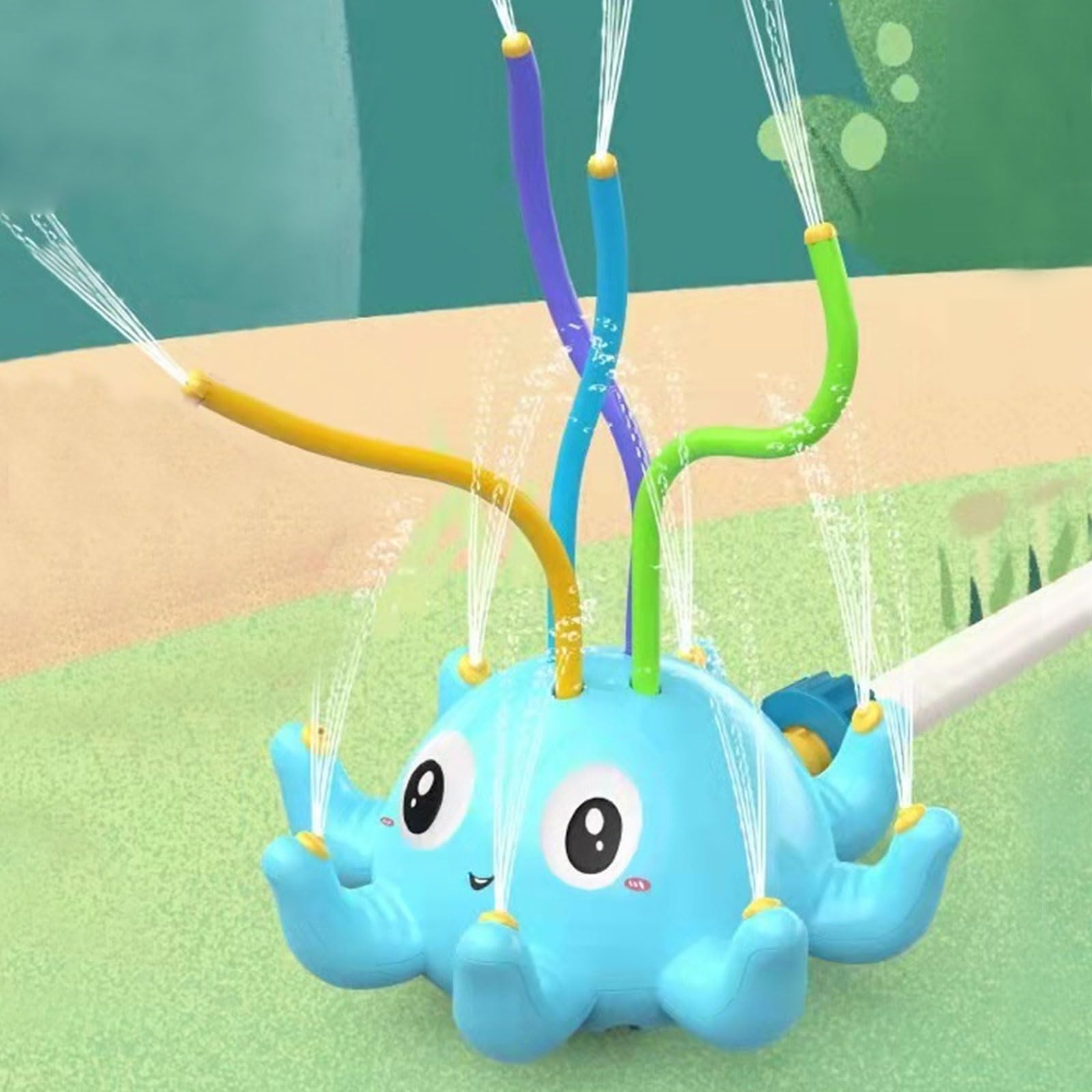 Juegos de Agua para Niños Exterior,Juegos Piscina para Niños Juguete Niño 3 4 5 6 7 8 9 10 Años,Aspersor Infantil con Forma de Pulpo Juguetes de Agua para Niños,para Jardín Patio Césped al Aire Libre