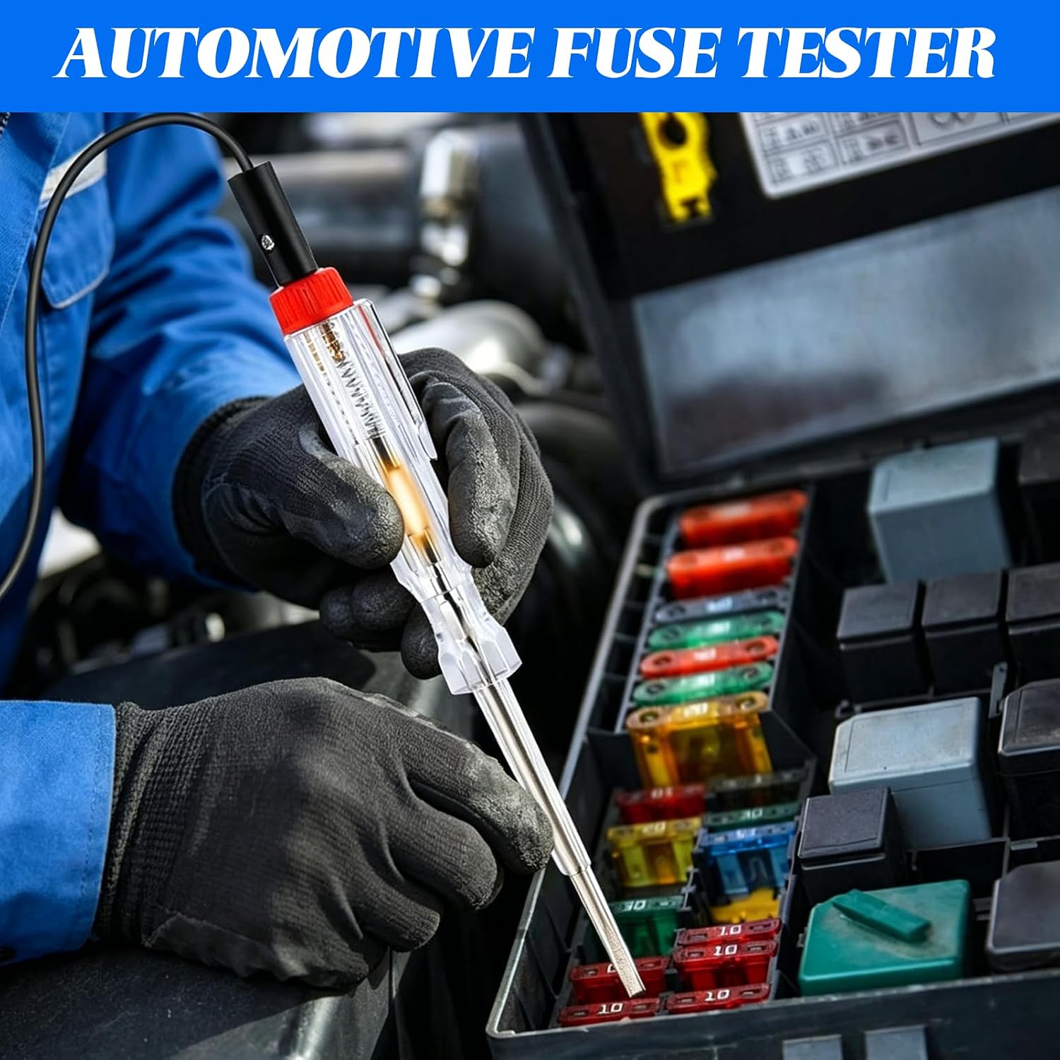 306PCS Car Fuse Assortment Kit, Blade Fuses, Standard, Mini, Low Profile 2A 5A 7.5A 10A 15A 20A 25A 30A 35A with Fuse Puller Circuit TesterReplacement Accessories for RV, Truck, Auto