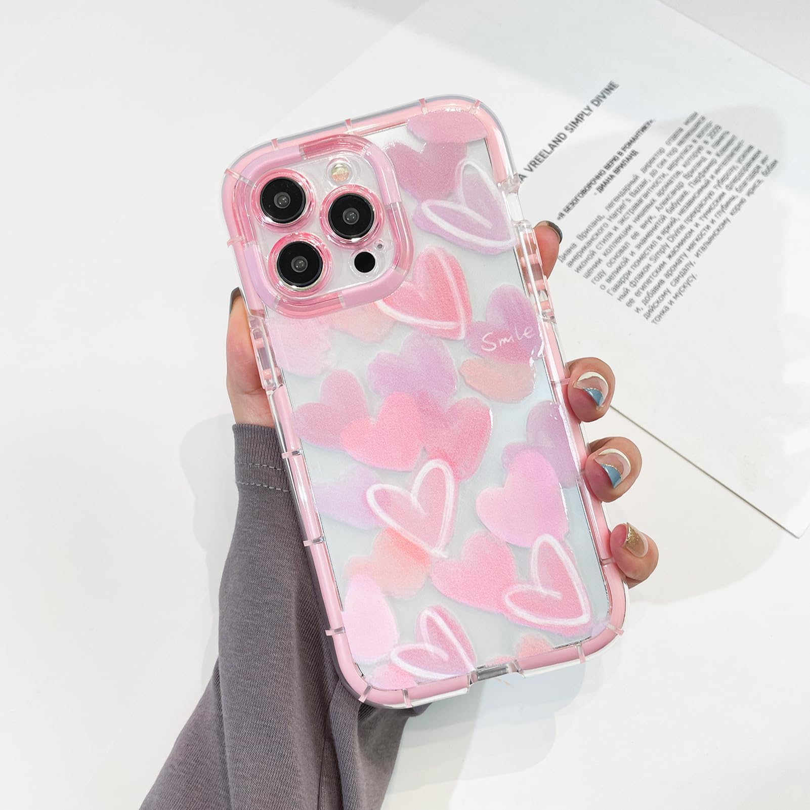 Amazon.com: KANGHAR Compatible with iPhone 15 Pro Max Case 6.7 inch ...