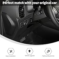 Vista 6 de Linskip Cubierta de control de faro compatible con Ford Bronco Sport 2021-2026, cubierta del panel del interruptor de los faros delanteros