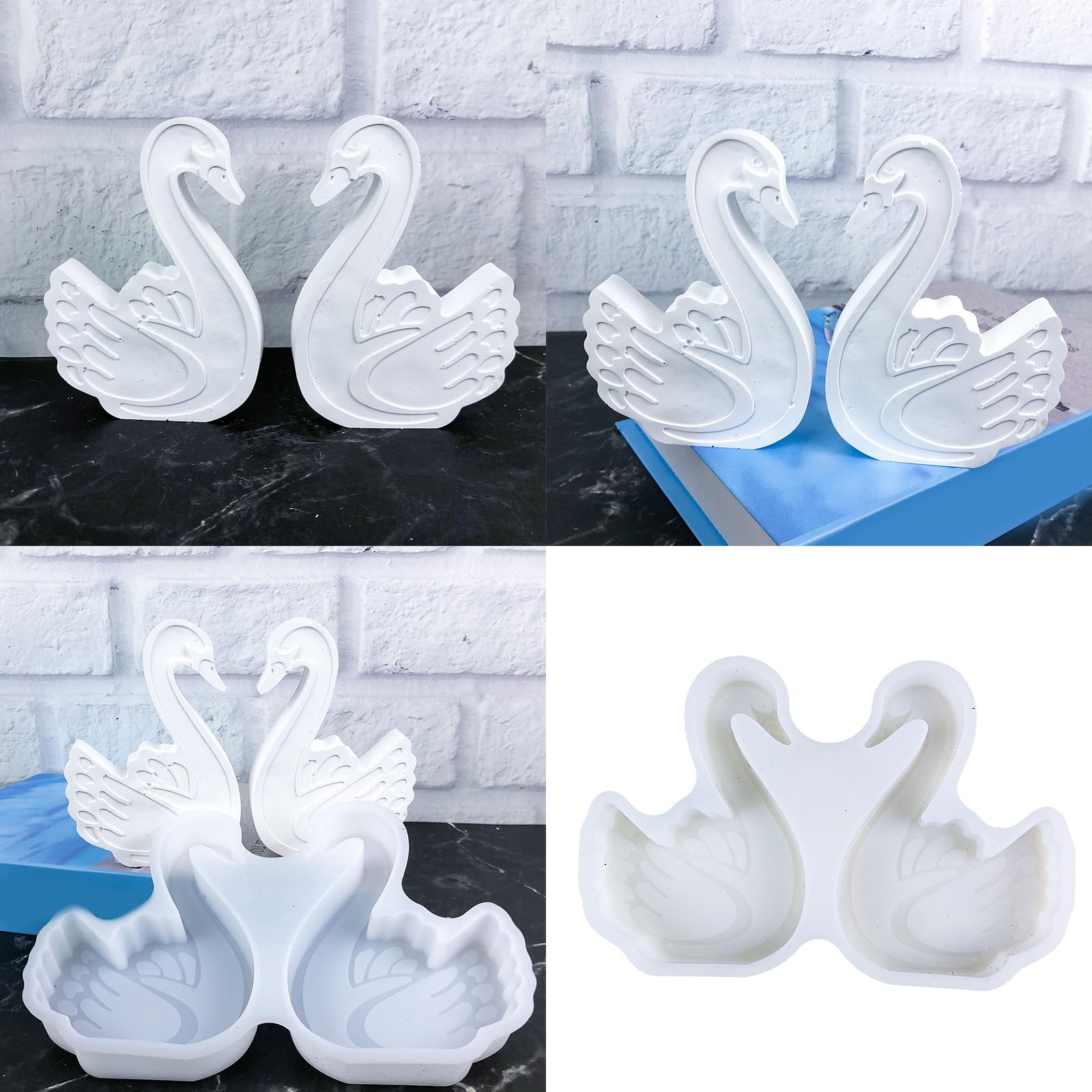 Stampo ornamentale a forma di animale Stampo in silicone flessibile per la decorazione della casa gesso pratico strumento per la creazione di gioielli