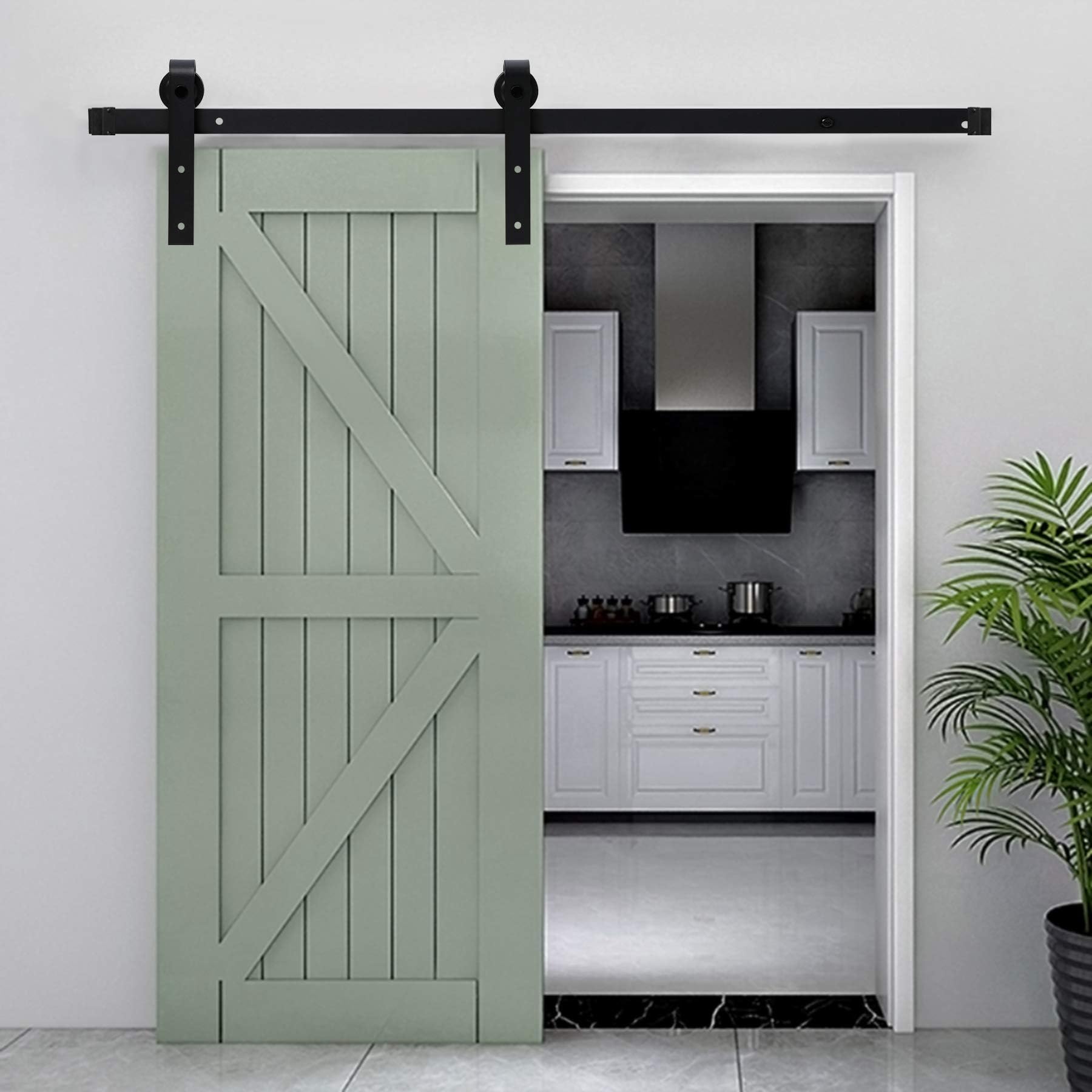 CO-Z 6 Ft 183cm Sliding Barn Door Kit