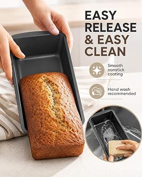 Loaf Pan, 2 Pack Baking Pan Mini Loaf Pans Bread Pans For Homemade Bread, Bread Loaf Pan Bread Baking Pan For Home Baking Bread Cake