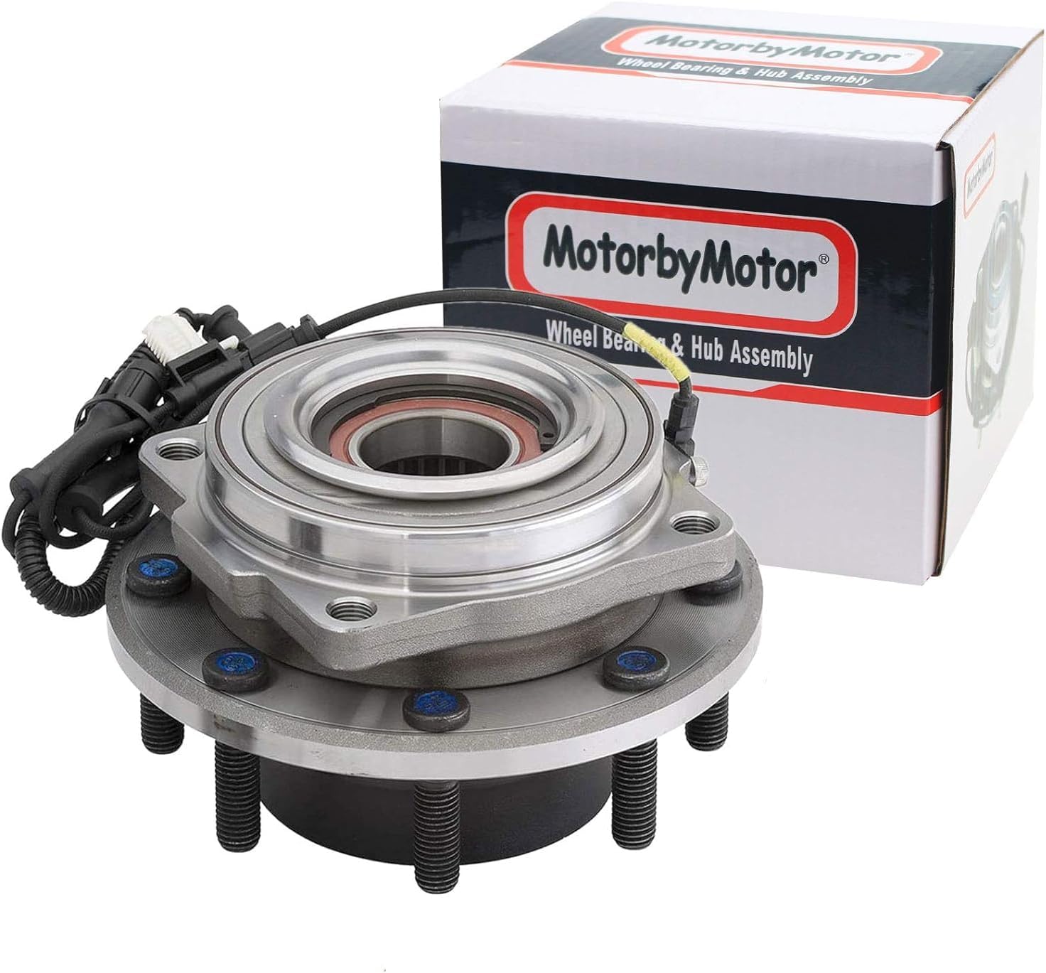 MotorbyMotor 515131 Front Wheel Bearing and Hub Assembly 4WD with 8 Lugs Fits for 2011-2016 Ford F-250 F-350 Super Duty OE Directly Replacement Wheel Hub Assembly 4x4, DRW, Dual Rear Wheel