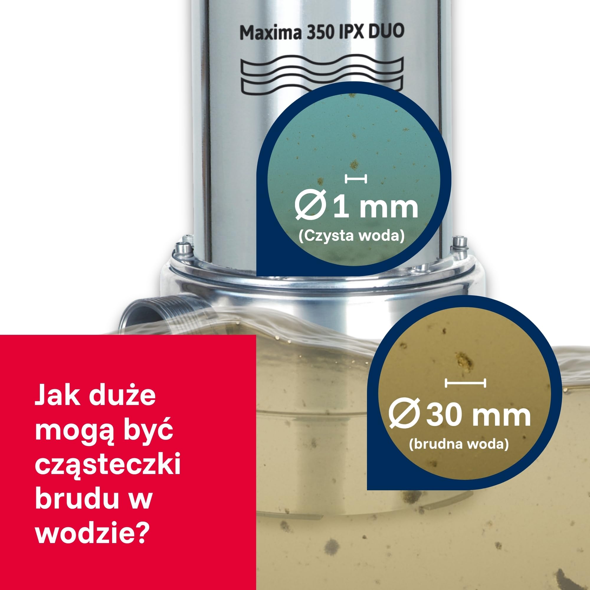 T.I.P. TVX 12000 Pompa Zanurzeniowa do Wody Brudnej + T.I.P. 31008 Wąż Odwadniający do Pomp Zanurzeniowych 10 m