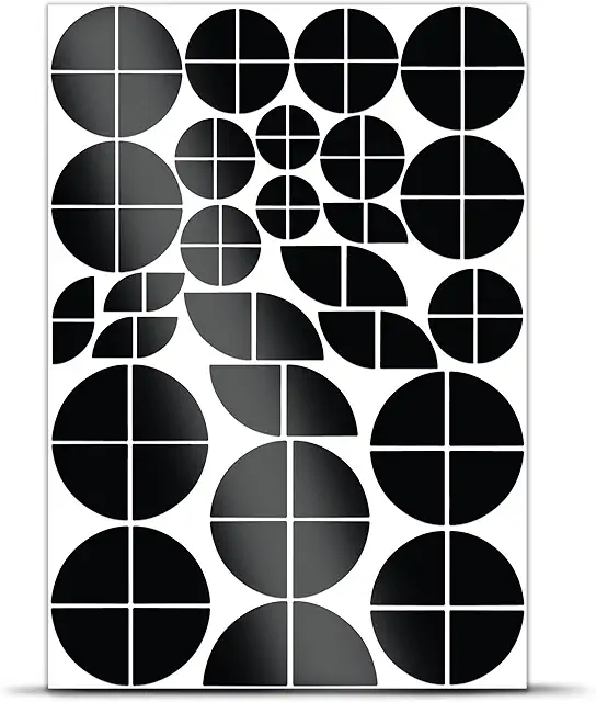 Adesivi BMW Angoli 86 Pezzi Neri Lucidi Impermeabili per Auto e Moto