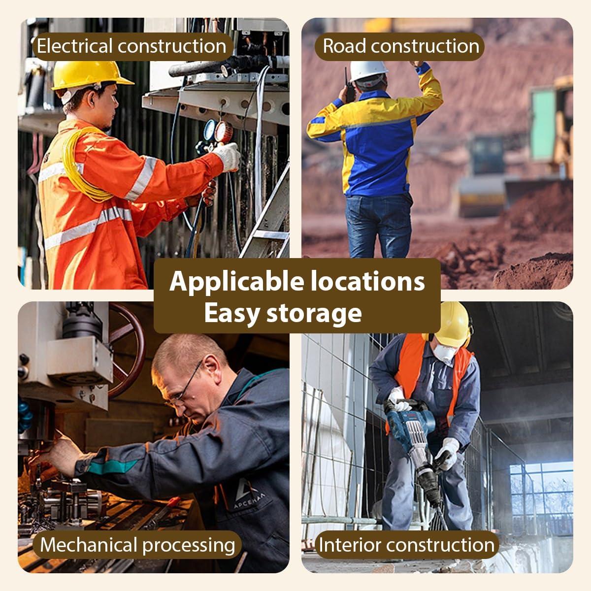 1 2 3 4 5 6 Rejillas de Almacenamiento para Cascos de Seguridad, con Etiqueta magnética para Nombre, expositores para Cascos de Seguridad en Obras de construcción