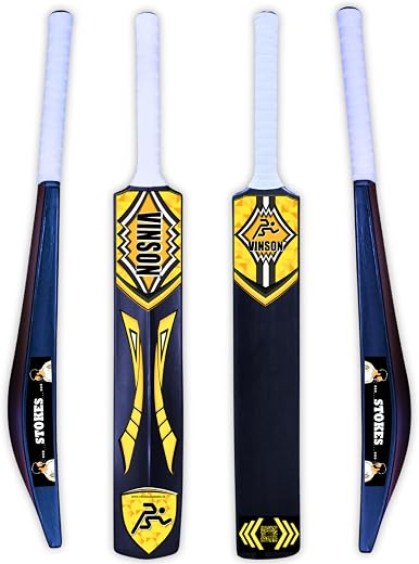 Vinson Stokes Heavy Duty Tennis Cricket Full Size Bat to Play at Turfs & Box Cricket Leagues for Kids & Adults, Material -...