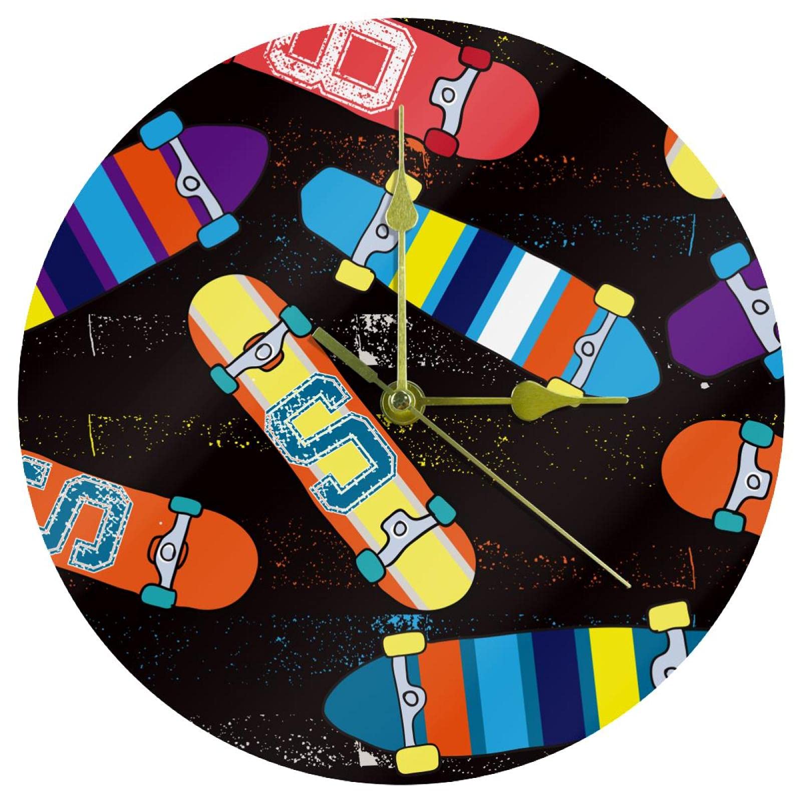 Horloge murale sans tic-tac en acrylique pour stopper les bruits nocturnes