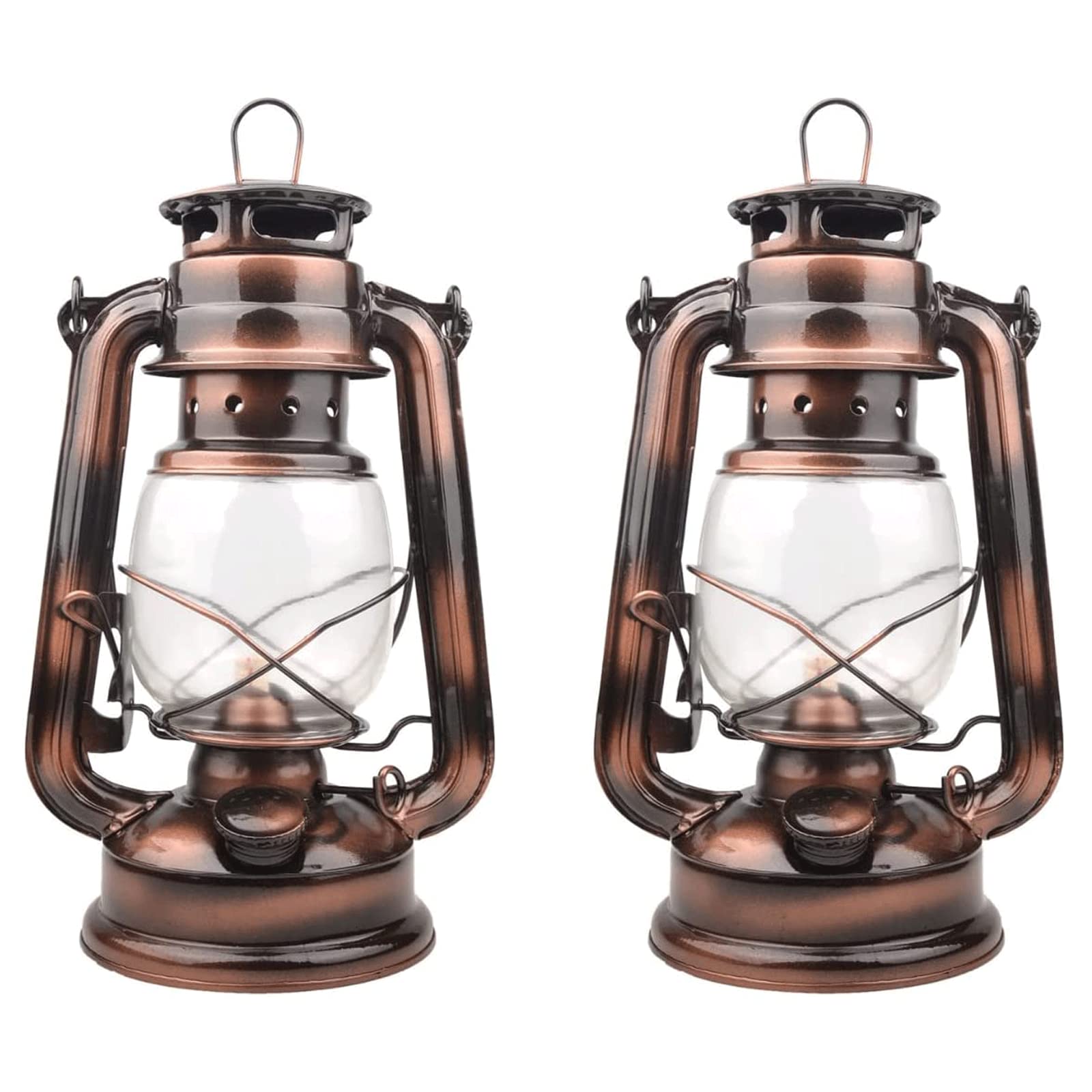Kerosene Lamps, Lantern Camping Tent for Outdoor Patio Decoration(2pcs Bronze)