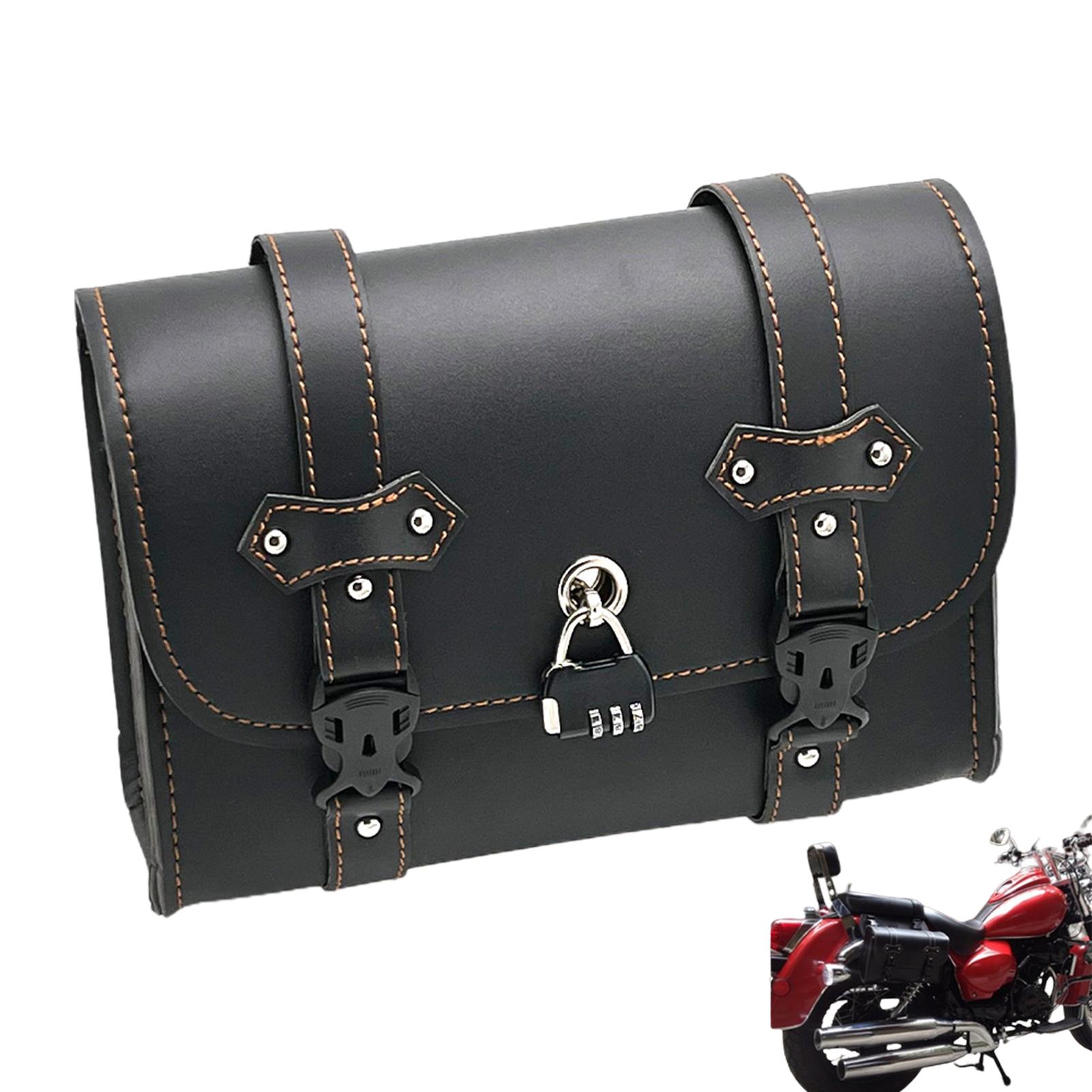 Sac de fourche de moto resistant a l'eau avec 2 sangles de fixation - 8