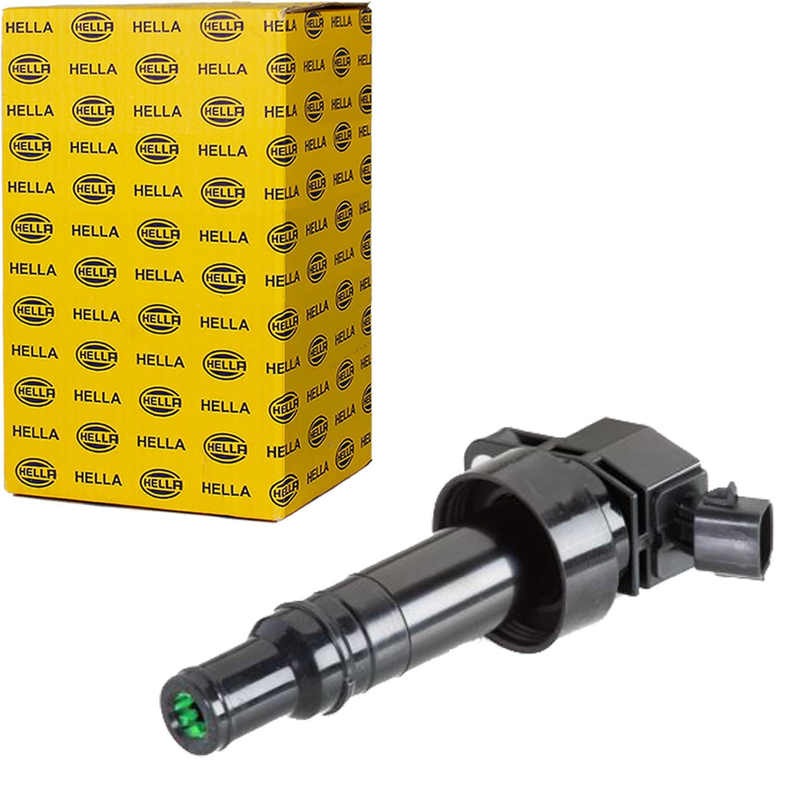 HELLA 5DA 358 057-821 Ignition Coil 2 Pins Bolted Replacement Fits Hyundai Kia