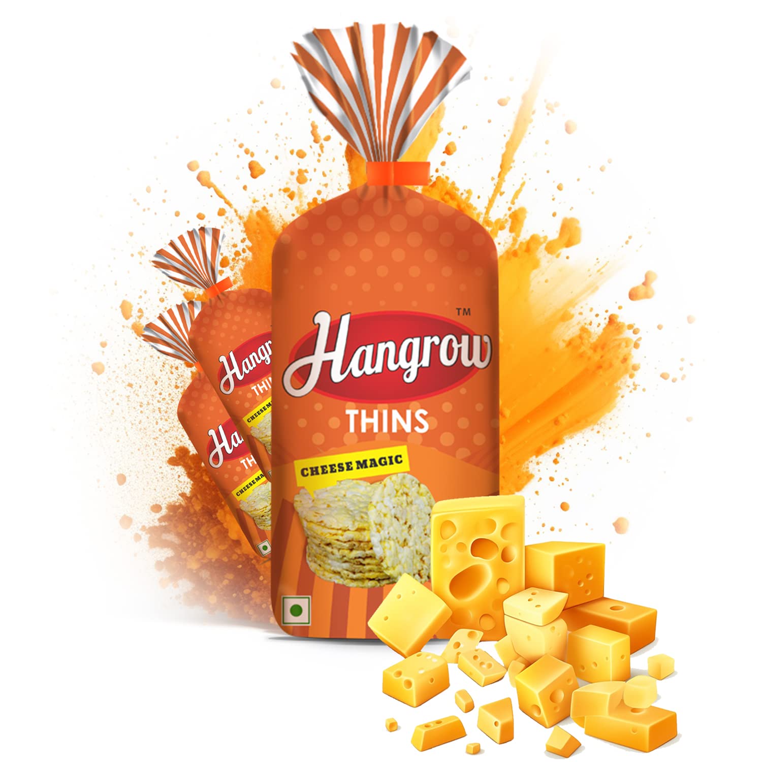 Hangrow Thins Cheese Magic (150g) - Gluten Free | Popped Corn | Healthy Snack | Low Fat | High Fiber | Irresistible Flavor of Deliciously Melting Cheese for a Magical Taste Experience! (3+1FREE) (B0C5424K37) Amazon Price History, Amazon Price Tracker