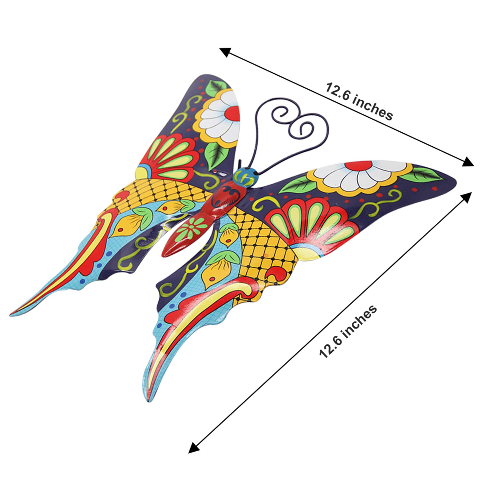 Juegoal Metal Wall Art Inspirational Butterfly Wall Decor Sculpture