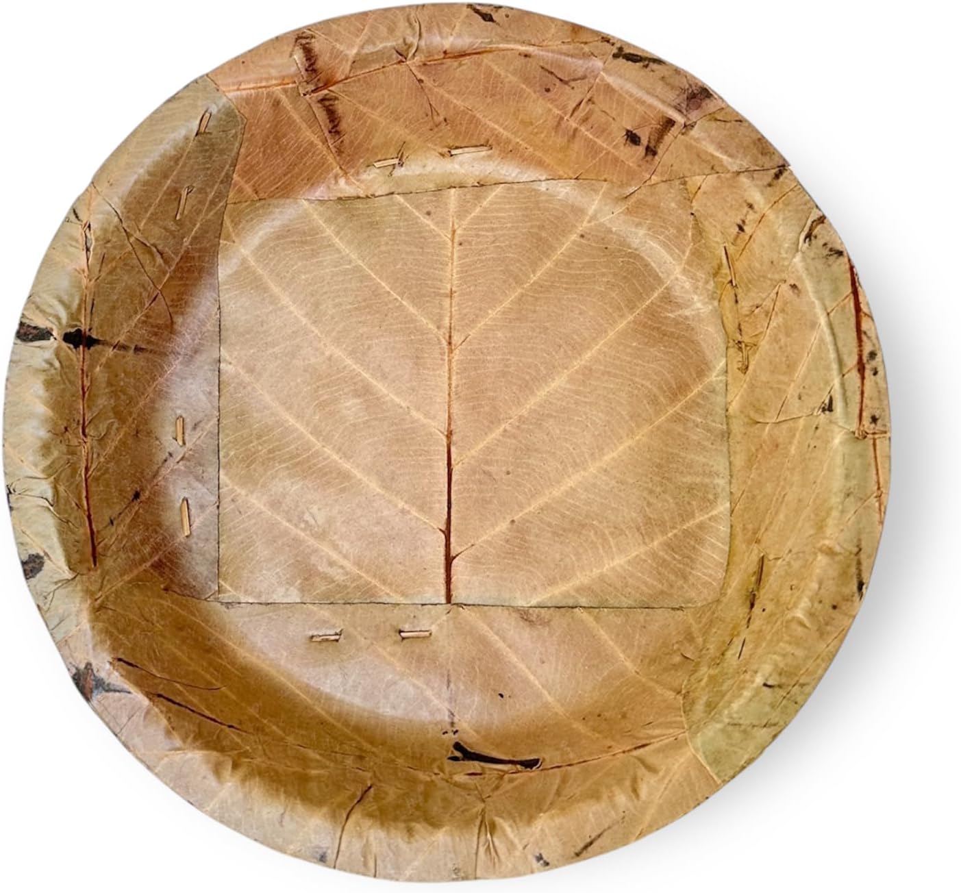 Single Use Sal Leaf Plates (7.5 inch, 25/pack) | Zero Waste, Biodegradable, Backyard Compostable | For Parties, Picnics, BBQ’s, Weddings, Outdoor Festivals