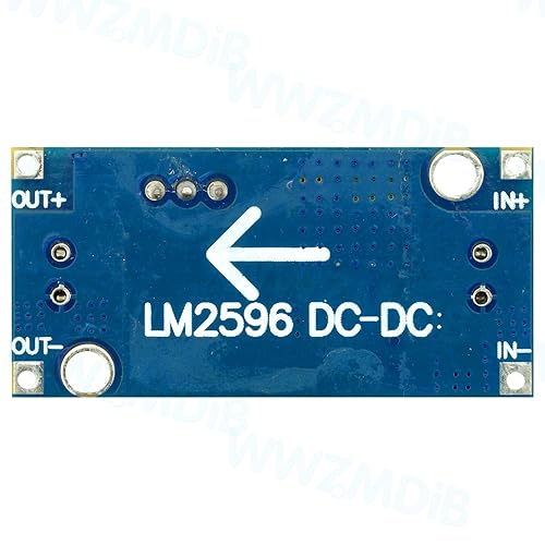 Miniatura 4 de WWZMDiB LM2596 Convertidor de CC a CC Buck Indicador LED con disipador de calor 3.2-40V a 1.25-35V Fuente de alimentación Módulo descendente (06