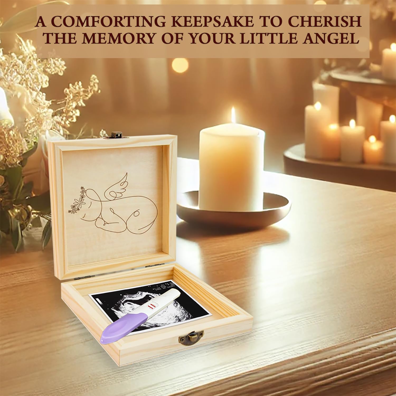Caja de recuerdos de aborto espontáneo, regalo de condolencias para madres y padres