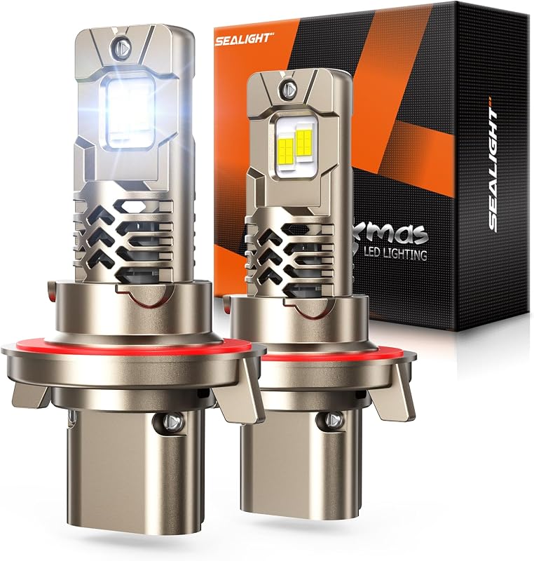 Lâmpadas LED SEALIGHT H13/9008 para farol, luz branca 6500K – Kit com 2 unidades