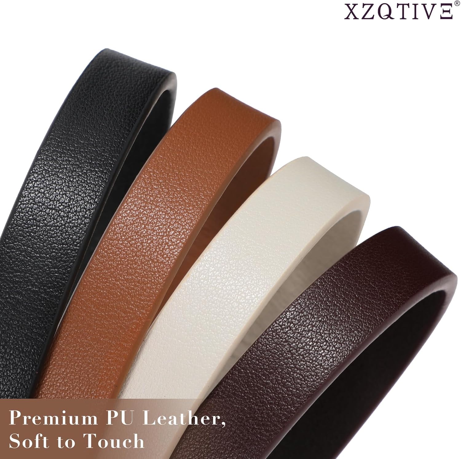 XZQTIVE 4 Pack Thin Belts for Women 0.5