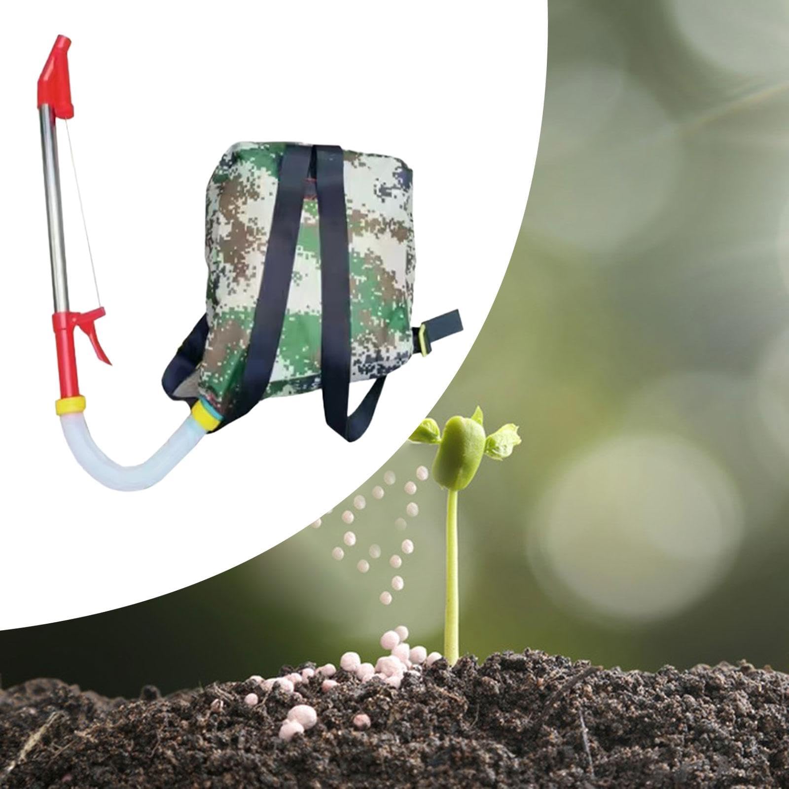 MagiDeal Zaino per fertilizzanti per spargiconcime con Borsa per Zaino Distributore di fertilizzanti Distributore di fertilizzanti per Piante trasmesse, Acciaio Inossidabile Rosso