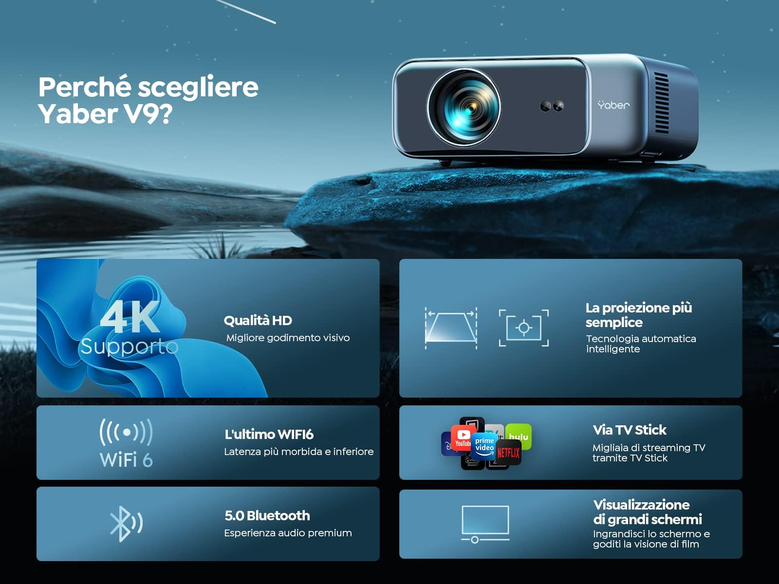 Yaber Pro V9 Projector : Amazon.fr: High-Tech