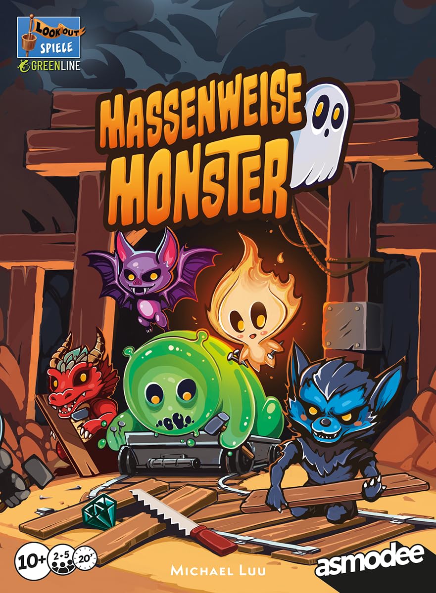 Asmodee, Monster de Version Fast Family Game per 2-5 giocatori dai 10 anni in su 20 minuti per partita