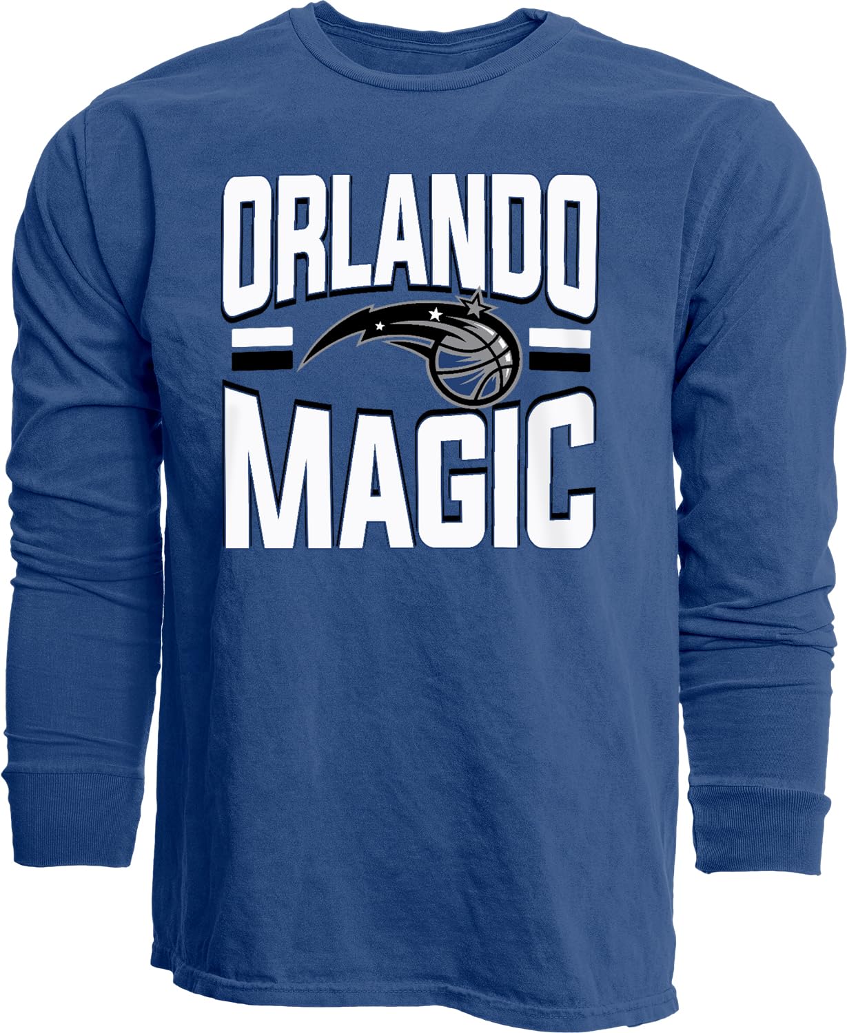 Blue 84 NBA Officially Licensed Long Sleeve T-Shirt Ringspun Bold Team Color โ image 1